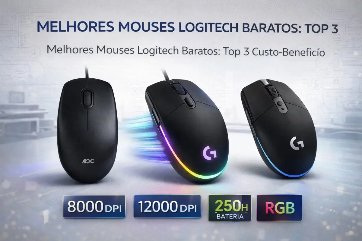 Melhores Mouses Logitech Baratos: Top 3 Custo-Benefício
