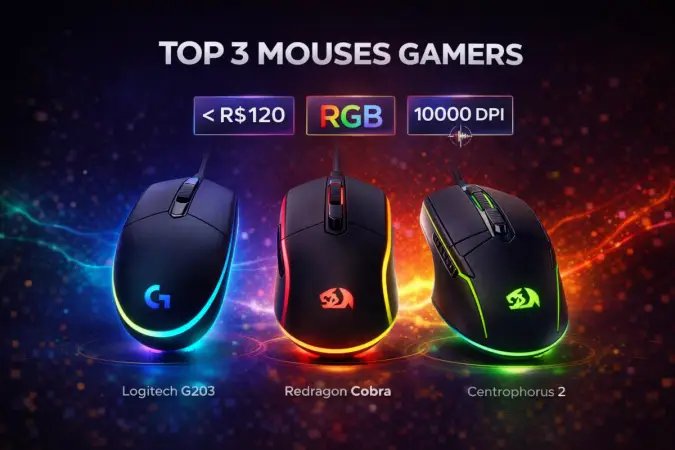 Logitech G203 vs Redragon Cobra: Qual o melhor mouse gamer?
