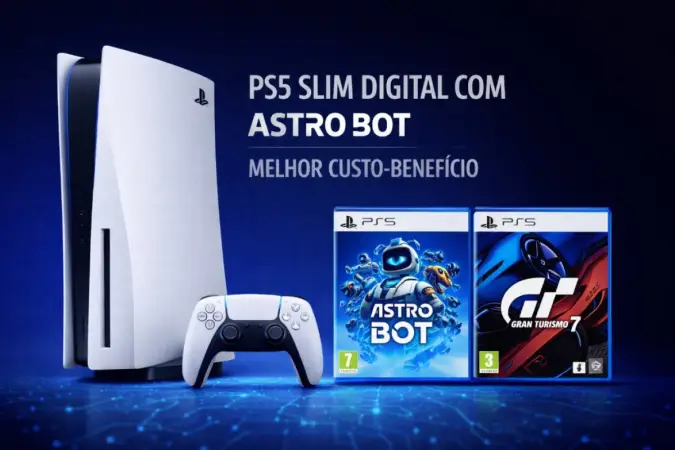 PlayStation 5 Slim Digital: vale a pena o pacote com ASTRO BOT e Gran Turismo 7?