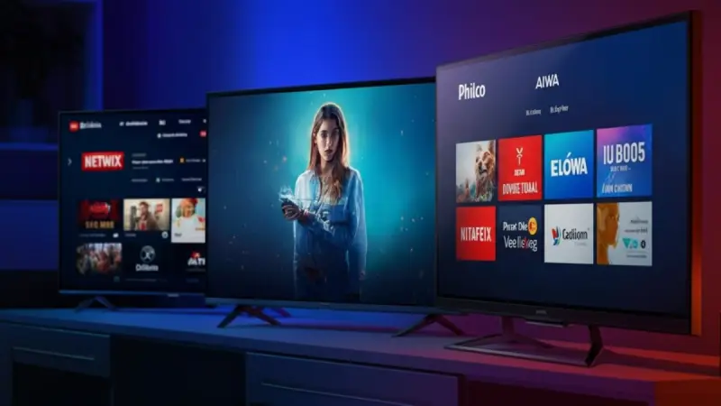 Smart TVs 32": Britânia Roku, Philco Android e Aiwa em Análise